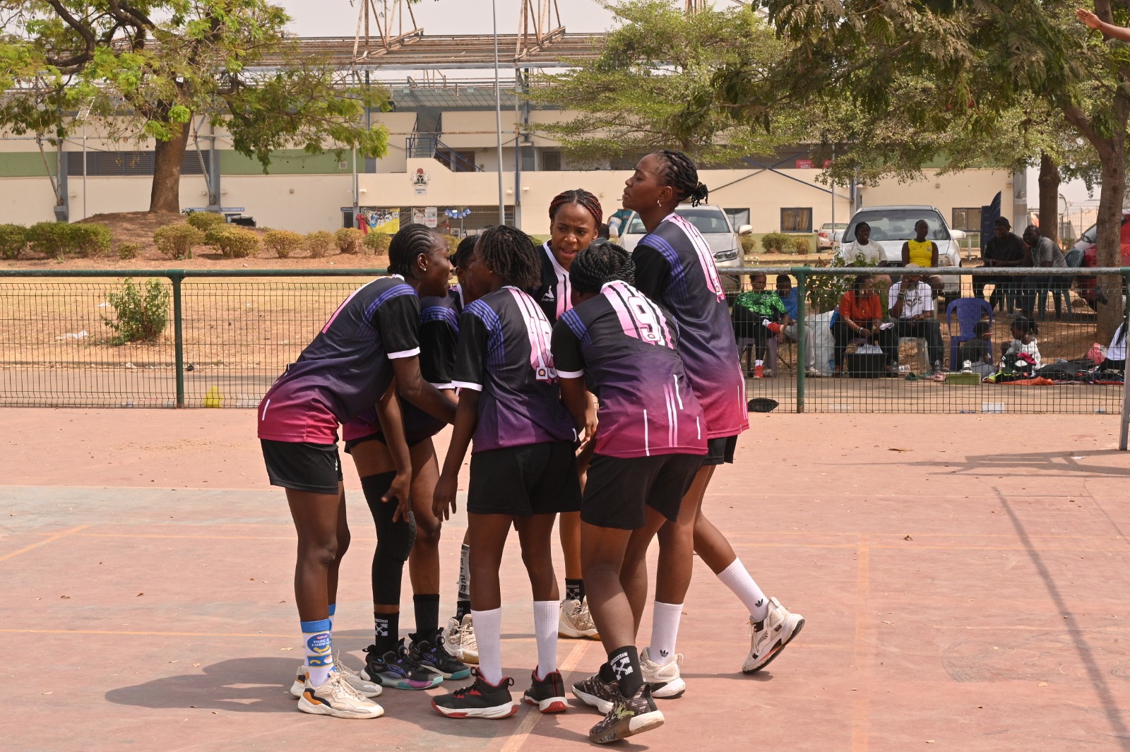 Girls volleyball training